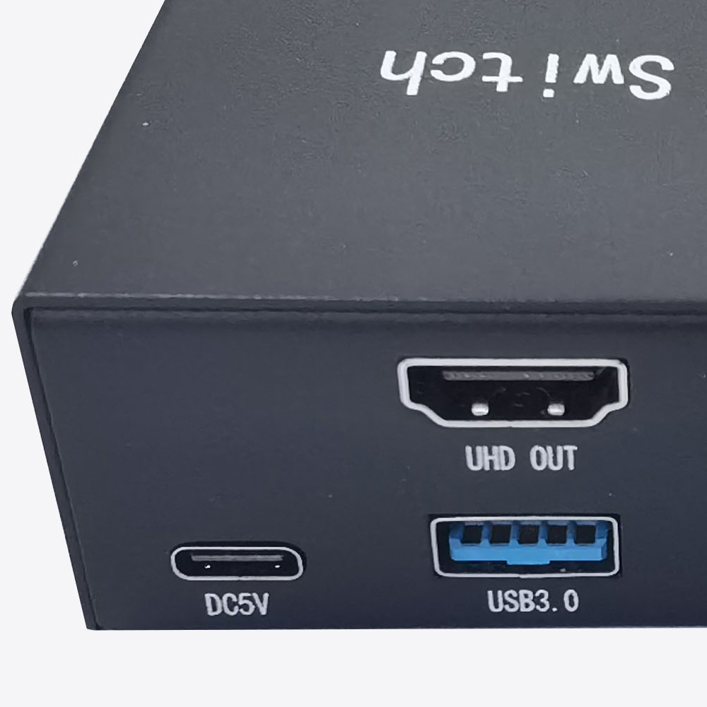 UHD 8K 4X1 USB3.0 KVM Switch