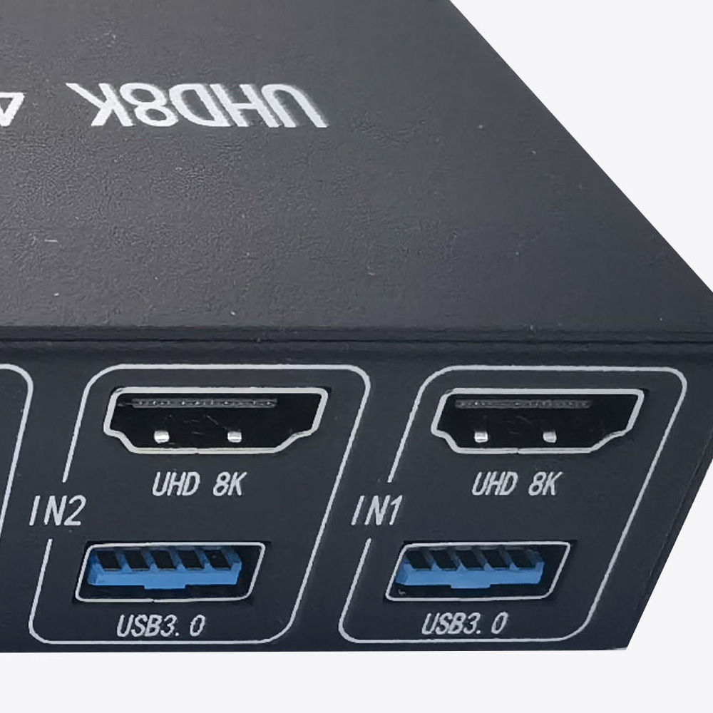 UHD 8K 4X1 USB3.0 KVM Switch
