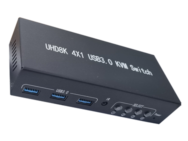 UHD 8K 4X1 USB3.0 KVM Switch