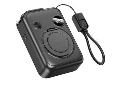 Multifunctional 10000mAh power bank with AC plug